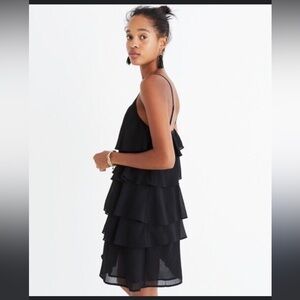 Madewell Ruffle Tier Cami Dress in
Black